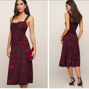 Reformation Suvi Floral Midi Dress